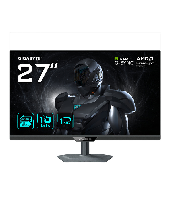GIGABYTE G27UP MONITEUR DE JEU 27” 4K UHD - MODE DOUBLE (4K 160HZ OU FHD 320HZ), 3840 X 2160, 1MS, 400 CD/M², FREESYNC PREMIUM, 