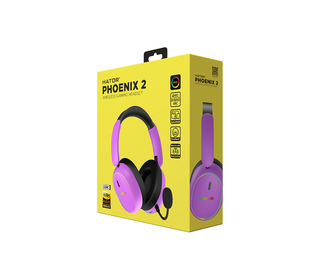 HATOR Phoenix 2 Wireless Casque Avec fil &sans fil Arceau Gaming USB Type-C / USB Type-A Bluetooth Violet