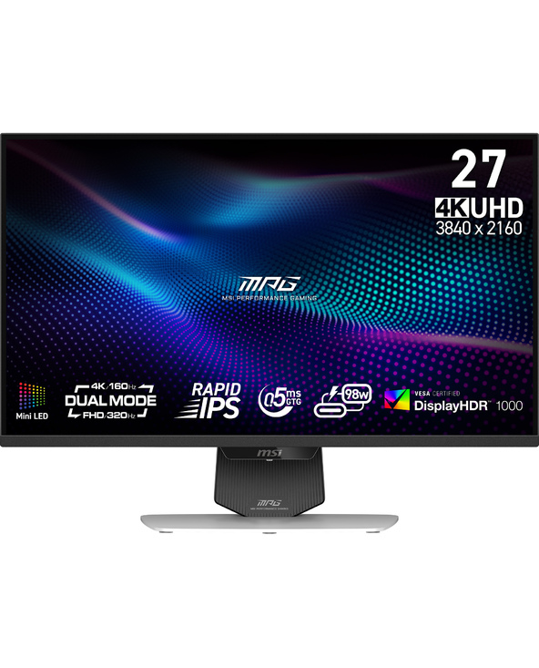 MSI MPG 274URDFW E16M 27" LED 4K Ultra HD 0,5 ms Noir, Blanc