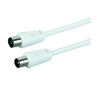 Schwaiger 5.0m IEC - IEC câble coaxial 5 m Blanc