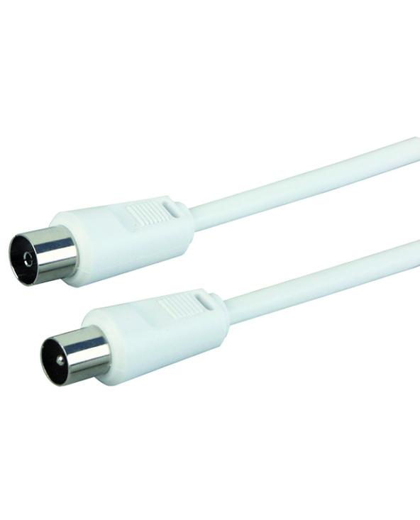 Schwaiger 5.0m IEC - IEC câble coaxial 5 m Blanc