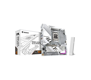 GIGABYTE B850M AORUS ELITE WIFI6E ICE Carte Mère - Processeurs AMD Ryzen Série 9000, 12+2+1 phases VRM numériques, jusqu'à 8200M