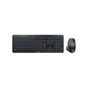 CHERRY Stream desktop ultimate clavier Souris incluse maison/bureau USB + RF Wireless + Bluetooth AZERTY Français Noir