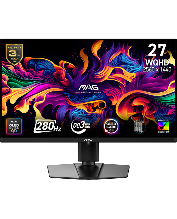 MSI MAG 271QP QD-OLED X28 26.5" Wide Quad HD 0,03 ms Noir