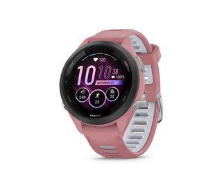 Garmin Forerunner 265S 2,79 cm (1.1") AMOLED 42 mm Numérique 360 x 360 pixels Écran tactile Noir, Rose Wifi GPS (satellite)