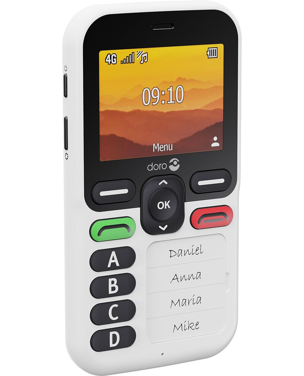 Doro Leva X10 6,1 cm (2.4") 117 g Noir, Blanc Téléphone pour seniors