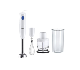 Braun MultiQuick 1 MQ10.202M WH 0,6 L Mélangeur par immersion 450 W Acier inoxydable, Blanc