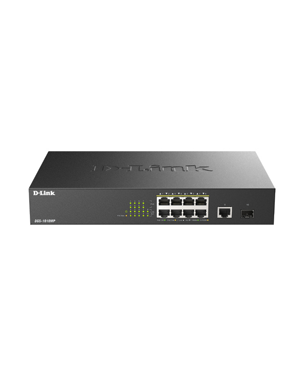 D-Link DGS-1010MP/E commutateur réseau Non-géré L2 Gigabit Ethernet (10/100/1000) Connexion Ethernet, supportant l'alimentation 