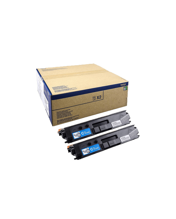 Brother TN-329CTWIN Cartouche de toner 2 pièce(s) Original Cyan