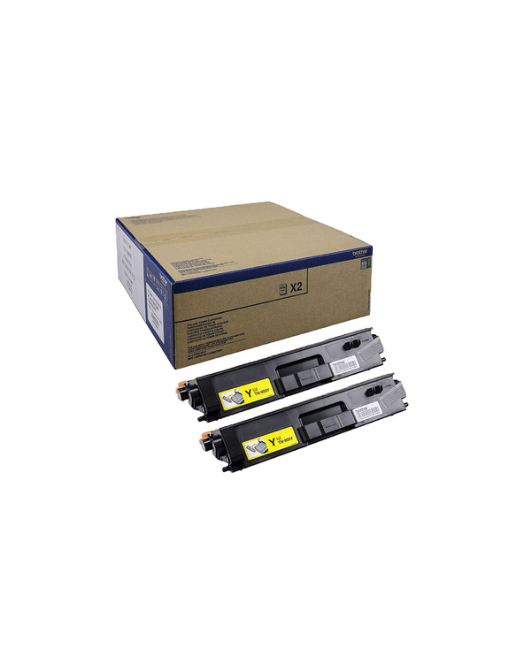 Brother TN-900YTWIN Cartouche de toner 2 pièce(s) Original Jaune
