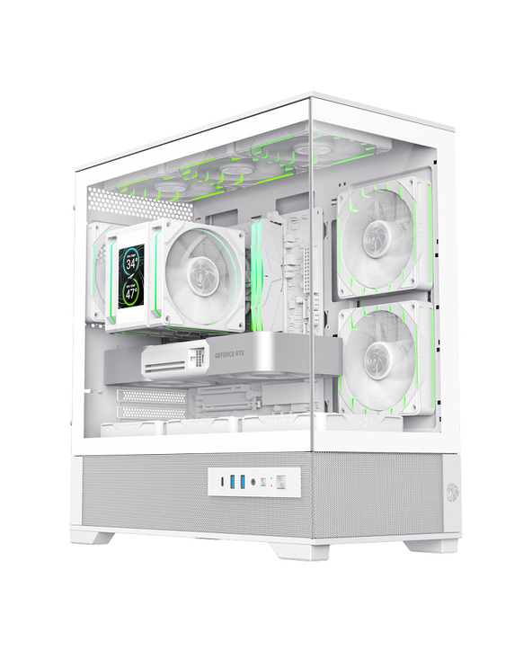 GameMax VISTA 2 MW Mini Tower Blanc