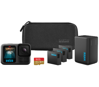 GoPro HERO13 Extended Power Bundle caméra pour sports d'action 27,6 MP 5.3K Ultra HD CMOS 25,4 / 1,9 mm (1 / 1.9") Wifi 157 g