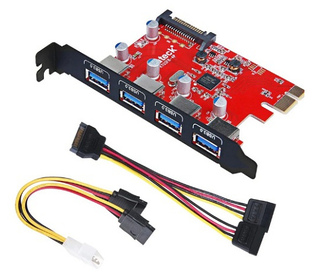 Inateck KTU3FR-4P carte et adaptateur d'interfaces Interne USB 3.2 Gen 1 (3.1 Gen 1)