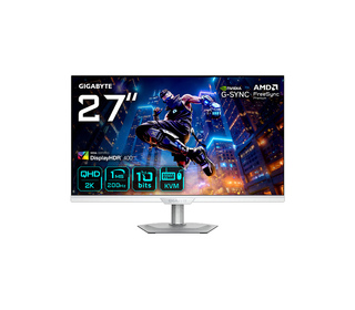GIGABYTE M27Q2 QD ICE MONITEUR DE JEU 27” QHD - 2560 X 1440, 200HZ, 1MS, 350 CD/M², FREESYNC PREMIUM, DISPLAY HDR400, HDMI 2.0, 