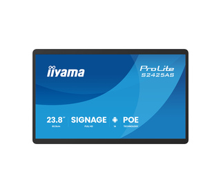 iiyama ProLite S2425AS-B1P Écran plat de signalisation numérique 60,5 cm (23.8") LCD Wifi 500 cd/m² Full HD Noir Intégré dans le