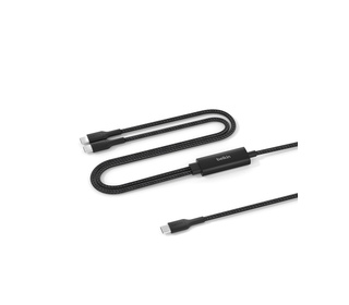 Belkin CAC004HQ1.5MBK câble USB USB 2.0 1,5 m USB C 2 x USB C Noir