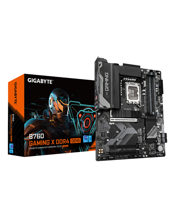 GIGABYTE B760 GAMING X DDR4 GEN5 Carte Mère – Prend en charge les processeurs Intel Core 14ᵉ génération, VRM 8+1+1 phases, jusqu
