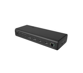 ICY BOX IB-DK7401-CU31 Avec fil USB 3.2 Gen 2 (3.1 Gen 2) Type-C Noir