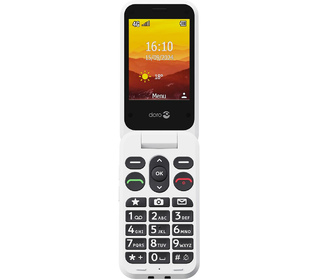 Doro Leva L30 7,11 cm (2.8") 142,7 g Noir, Blanc Téléphone numérique