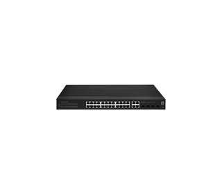 LevelOne IGS-2128 commutateur réseau Géré L2 Gigabit Ethernet (10/100/1000) Noir