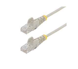 StarTech.com Câble Ethernet CAT6 Gris Fin de 5m, Sans Accroc, 100W PoE, UTP, LSZH, Fil de Cuivre Pur 28AWG, Cordon Patch Réseau 