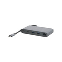 Mobilis 020027 station d'accueil Avec fil USB 3.2 Gen 1 (3.1 Gen 1) Type-C Gris