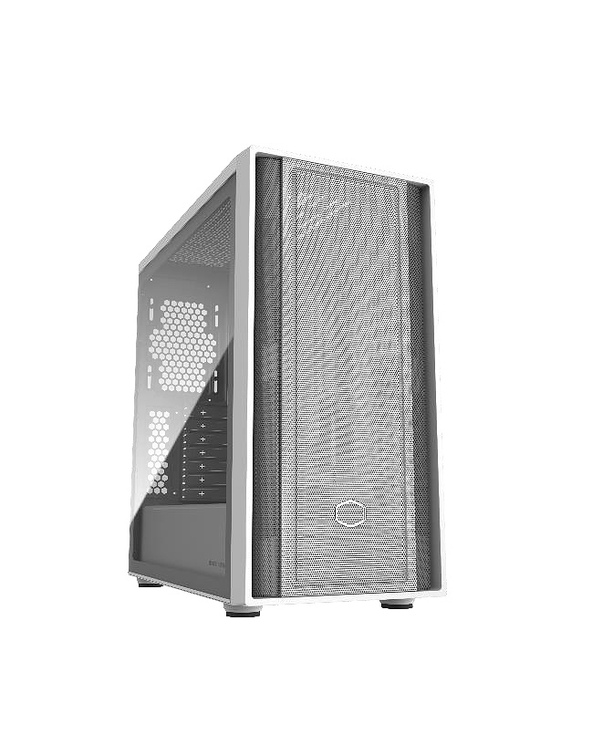Cooler Master MasterBox 600 White Lite Midi Tower Blanc, Transparent