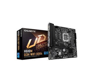 GIGABYTE H610M D3H WIFI DDR4 Carte Mère – Compatible avec processeurs Intel Core 14e génération, VRM 6+1+1 phases, jusqu’à 3200 