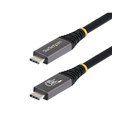 StarTech.com Câble USB4 de 1,5m, 80 Gbit/s, Câble USB-C Certifié USB-IF, 240 W PD, 8K 120 Hz/4K 240 Hz DP2.1 DP80, Gaine en TPE,