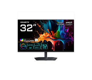 GIGABYTE MO32U2 MONITEUR GAMING OLED 32” 4K UHD - 3840 X 2160, 240HZ, 0.03MS, 250 CD/M², G-SYNC COMPATIBLE, FREESYNC PREMIUM PRO