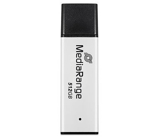 MediaRange MR1904 lecteur USB flash 512 Go USB Type-A 3.2 Gen 1 (3.1 Gen 1) Noir, Argent
