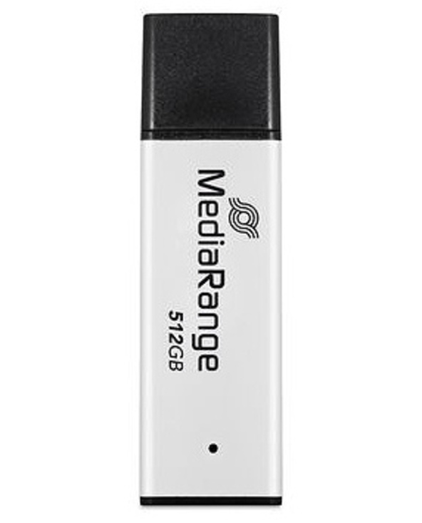 MediaRange MR1904 lecteur USB flash 512 Go USB Type-A 3.2 Gen 1 (3.1 Gen 1) Noir, Argent