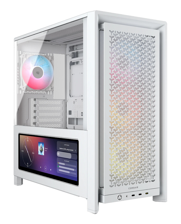 Corsair FRAME 4000D LCD RS ARGB Midi Tower Blanc