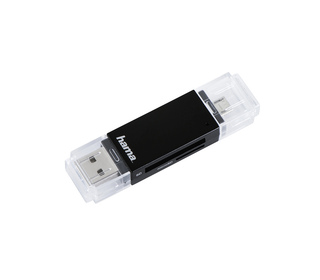 Hama Basic lecteur de carte mémoire USB 2.0/Micro-USB Noir