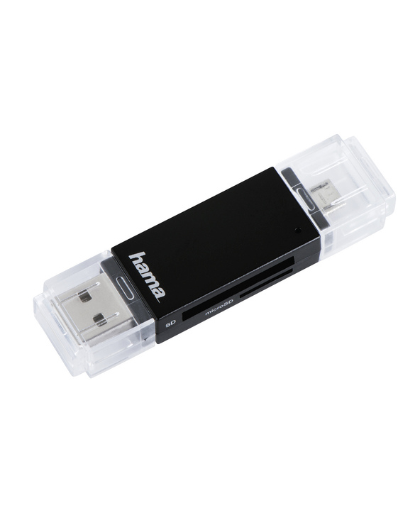 Hama Basic lecteur de carte mémoire USB 2.0/Micro-USB Noir