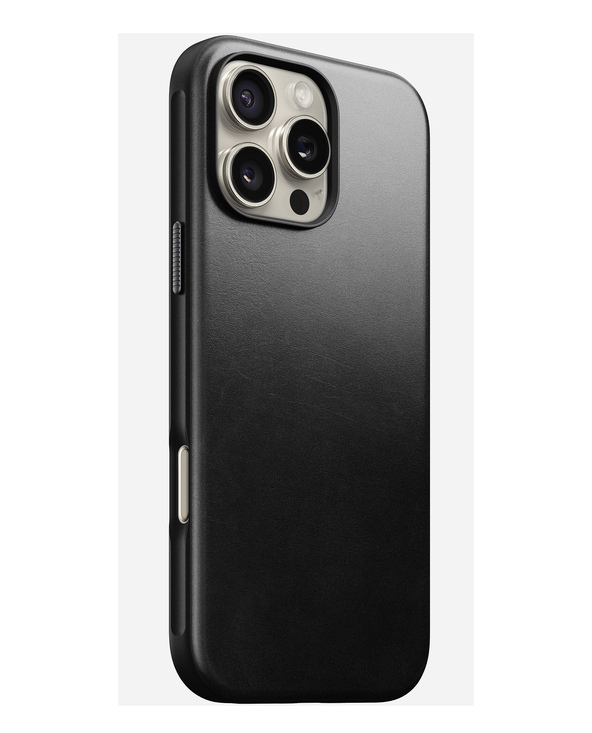 Nomad Modern Leather Case coque de protection pour téléphones portables 17,5 cm (6.9") Housse Noir