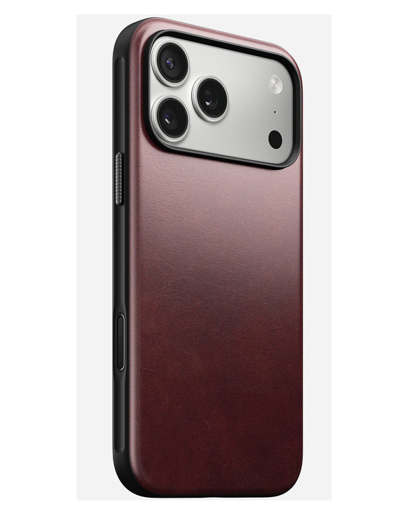 Nomad Modern Leather Case coque de protection pour téléphones portables 17,5 cm (6.9") Housse Bourgogne
