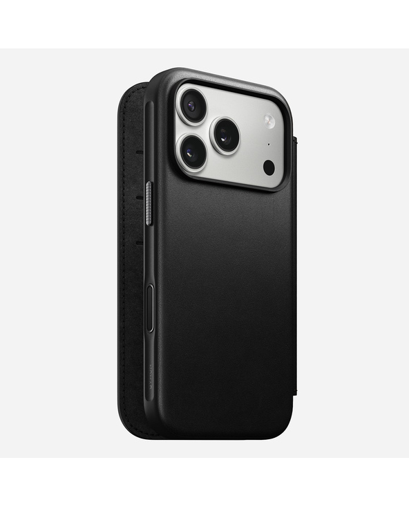Nomad Modern Leather Folio coque de protection pour téléphones portables 16 cm (6.3") Housse Noir