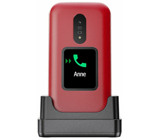 Doro 2880 124,1 g Rouge, Blanc Téléphone numérique