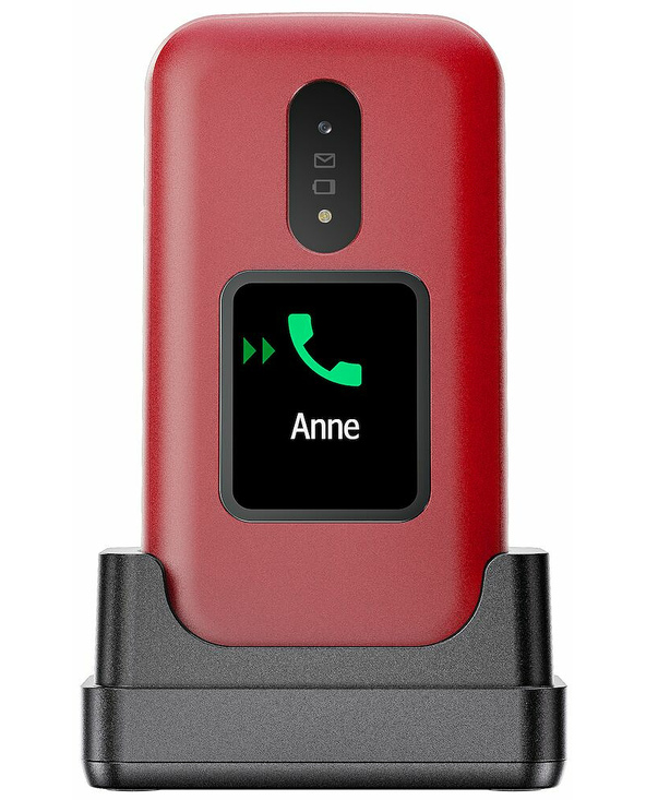 Doro 2880 124,1 g Rouge, Blanc Téléphone numérique
