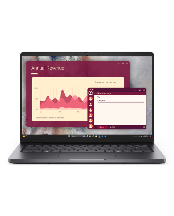 DELL Pro PC14250 14" Intel Core 5 8 Go Noir 512 Go