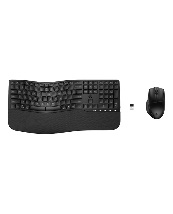 HP 680 CFT Dual-Mode KB/Mse Combo FR clavier Souris incluse Maison RF sans fil + Bluetooth Noir