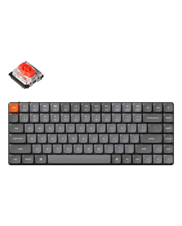 Keychron K3 Max QMK/VIA clavier Universel USB + RF Wireless + Bluetooth Gris