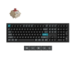 Keychron Q6 Ultra 8K clavier Universel USB + RF Wireless + Bluetooth Noir