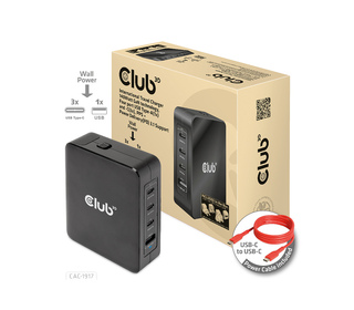 CLUB3D CAC-1917 chargeur d'appareils mobiles Universel Noir Secteur Charge rapide Intérieure