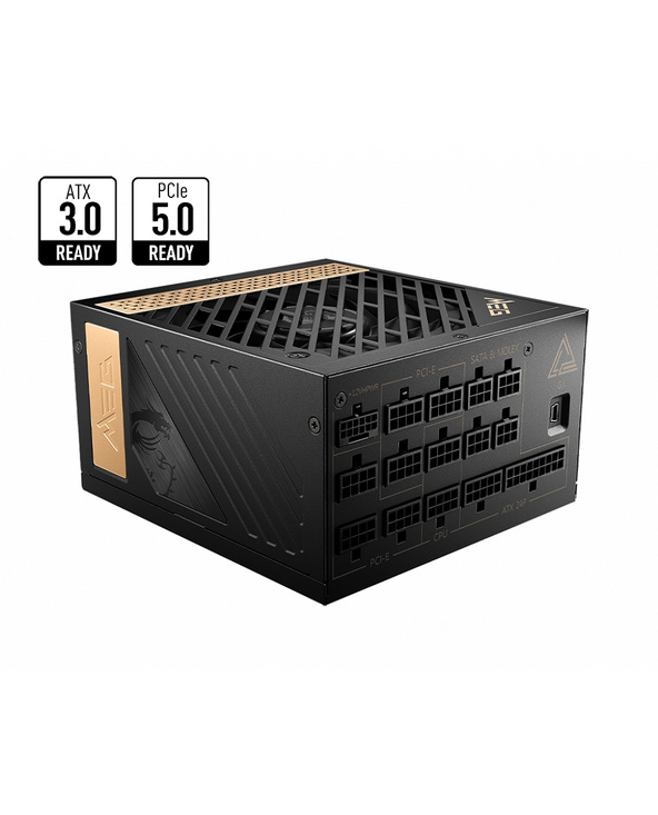 MSI MEG AI1300P PCIE5 1300 W ATX 80 PLUS Gold Entièrement modulaire PC