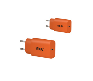 CLUB3D CAC-3023 chargeur d'appareils mobiles Smartphone, Universel Orange Secteur Charge rapide Intérieure