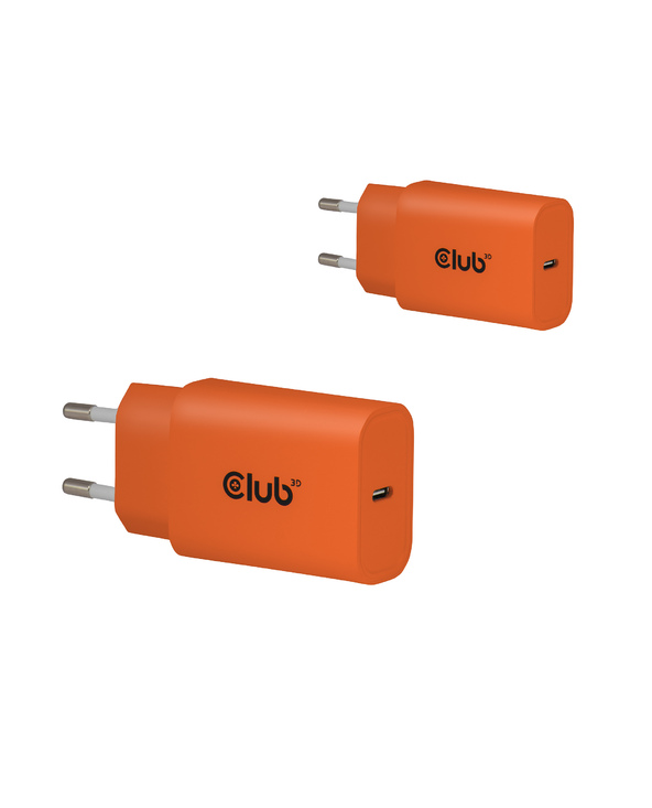 CLUB3D CAC-3023 chargeur d'appareils mobiles Smartphone, Universel Orange Secteur Charge rapide Intérieure