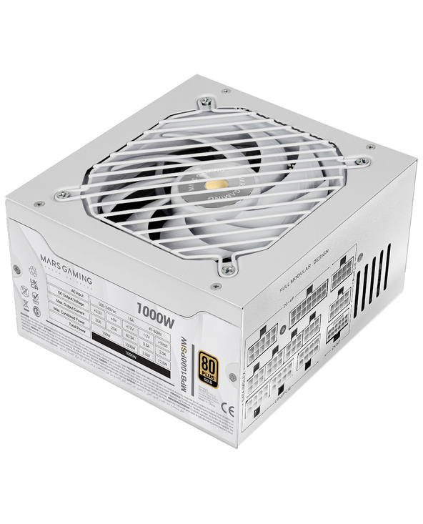 Mars Gaming MPB1000PSIW 1000 W ATX 80 PLUS Gold Entièrement modulaire PC