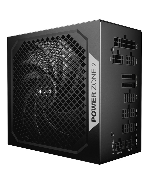be quiet! POWER ZONE 2 1200 W | ALIMENTATION ATX 3.1, 80 PLUS PLATINUM 1200 W 80 PLUS Platinum Entièrement modulaire PC